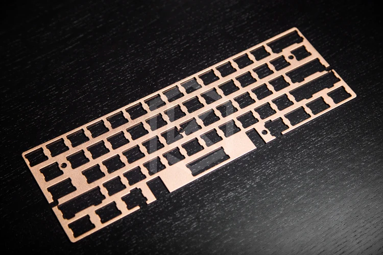 60% Aluminum Mechanical Keyboard Plate support Gh60 poker1/2/3 silver red gold purple black color - Image 10