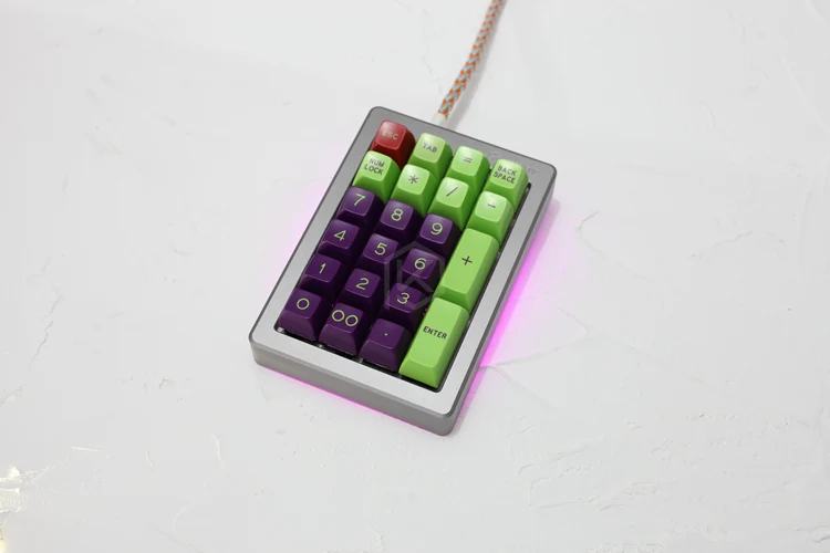 Anodized Aluminium Case For Cospad XD24 Custom Keyboard With tempered glass Diffuser Rotary Brace Supporter - Image 3