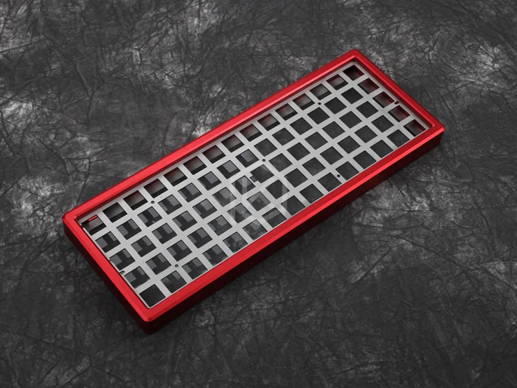 Anodized Aluminium Case For XD75Re AM 60% Custom Keyboard tempered glass Diffuser - Image 16