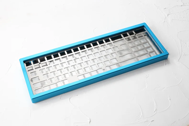Anodized Aluminium Case For XD96 Xiudi Custom Keyboard Acrylic / tempered glass Diffuser Rotary Brace - Image 10