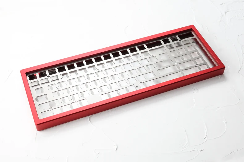 Anodized Aluminium Case For XD96 Xiudi Custom Keyboard Acrylic / tempered glass Diffuser Rotary Brace - Image 12