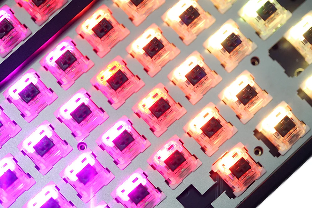 BM80 ISO bm80rgb 80% rgb hot swappable Custom Mechanical Keyboard PCB programmed rgb switch underglow type c qmk VIA - Image 4